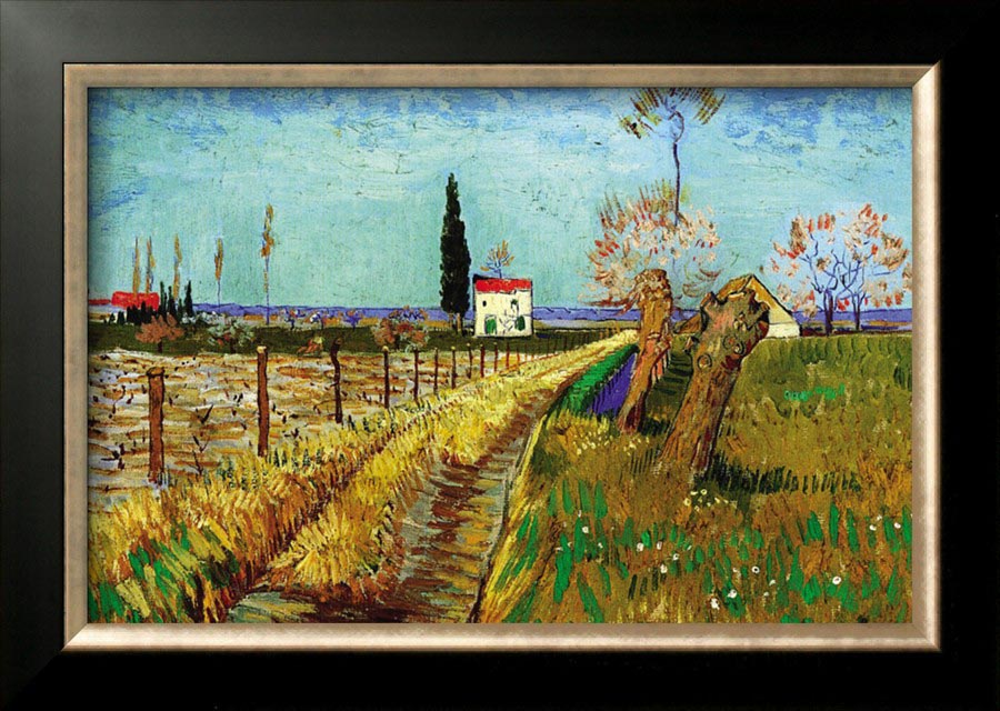 Path Through a Field with Willows - Van Gogh Painting On Canvas